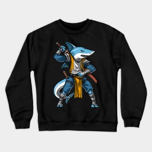 Shark Samurai Ninja Crewneck Sweatshirt